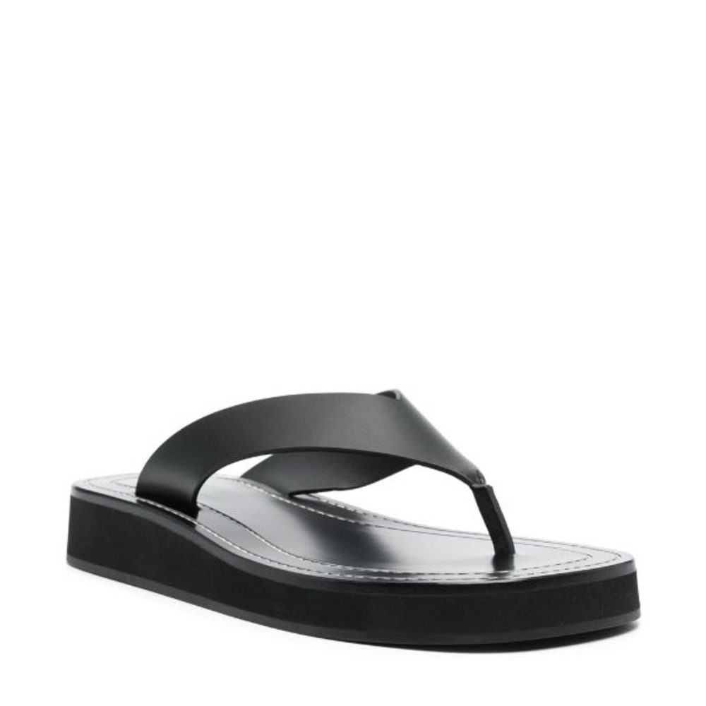 The Row ginza flip flops in black